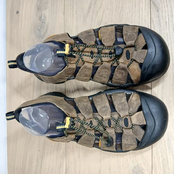 KEEN Brown Leather Newport H2 Waterproof Closed Toe Hiking Fisherman Sandal 1636 KEEN Brown Leather Newport H2 Waterproof Closed Toe Hiking  main image 4